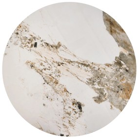 Masă de cafea Viviana 2 (marmură albă + auriu). 1092469