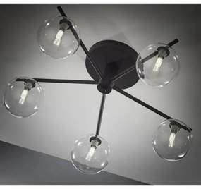 Lustră aplicată Jupiter 2046 PRATO 5xG9/10W/230V negru/transparent