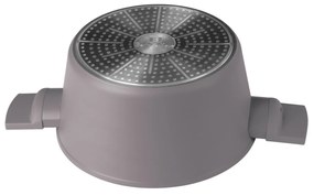 Oală cu capac 28 cm, 6.1L – Berlinger Haus Taupe Collection BH 8102, strat titan, potrivită pentru toate tipurile de plite și rețete