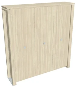 Dulap înalt pentru haine Verno+ 200 x 46 x 210 cm, salcâm