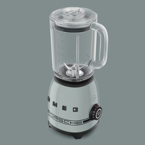 Blender Smeg Porsche BLF03PSGEU, 800 W, 1,5 l, 18 000 rpm, 4 programe, 4 viteze + Impuls, Otel inoxidabil, Verde