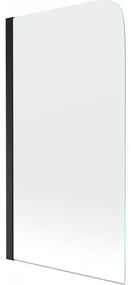 Mexen Felix paravan cadă 1-aripă70 x 140 cm, transparent, Neagră - 890-070-001-70-00