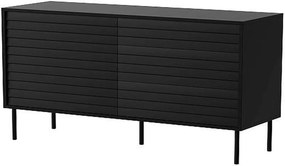 Comoda CORTINA, negru, PAL laminat, 102x40x81 cm