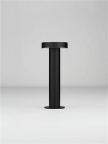 Stalp exterior IP65 LED 2700K GONG negru H-30cm