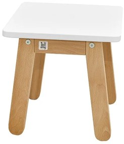 Scaun pentru copii Woody alb H30 cm
