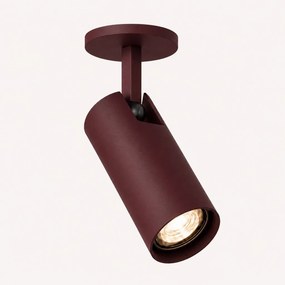 Spot incastrat directionabil cu bec GU10 Linca burgundy