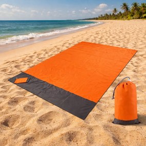Zaparkorun Pătură mare pentru plajă sau natură - portocalie