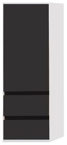 Dulap inalt suspendat, Kolpasan, Pandora, 130 cm, negru
