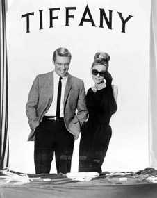 Fotografie George Peppard And Audrey Hepburn, Breakfast At Tiffany'S 1961 Directed By Blake Edwards