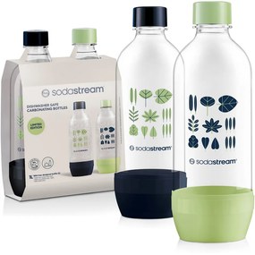 Sticlă Sodastream Jet Green/Navy 2x 1 l, lavabilăîn mașina de spălat vase