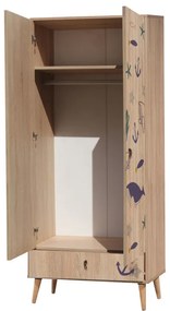 Dulap pentru haine City, Multicolor