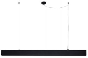 Lustra LED moderna design minimalist LINNEA 112cm neagra