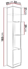 Raft Keyla R1 (Stejar sonoma) . 1104865