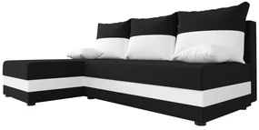 Colțar Harmony L (Negru + Alb) (S). 1057171