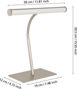 Eglo 901982 - Lampă de birou LED dimabilă RICCIONE LED/5W/230V 2700/4000/6500K crom