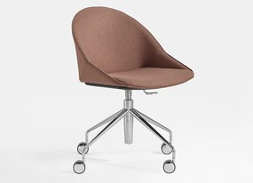 Kross lemn masiv Plus – Scaun pivotant cu 4 picioare și role