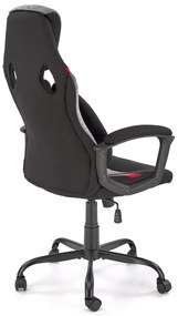 Scaun de birou Jensen negru/gri/rosu H125 cm JENSEN office chair, black / grey / red