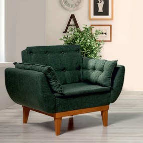 Fotoliu, Lemn Solid, Fiona Berjer, Verde