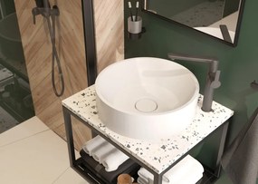 🚰 Baterie înaltă pentru chiuvetă ARIKA – Finisaj Titan – Cod BQA_D20K