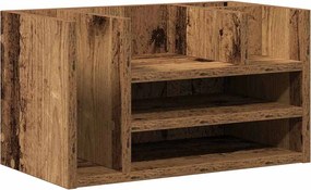 vidaXL Organizator Birou Lemn vechi 44,5 x 24 x 25 cm Lemn compozit