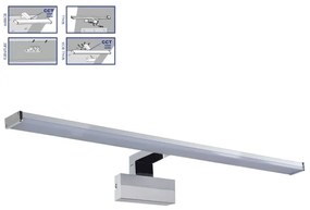 Aplică LED pentru oglindă de baie Prezent 70228 TREMOLO PLUS LED/12W/230V IP44