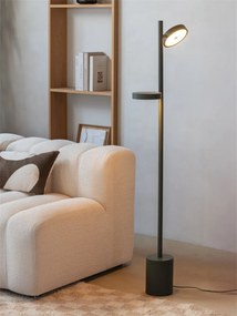 Lampadar LED din lemn de frasin verde Okinawa