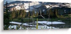 Tablou - Muntele Rainier (cu ceas) (90x30 cm)