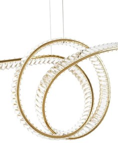 Lustra LED moderna design deosebit CHARMES 120 auriu