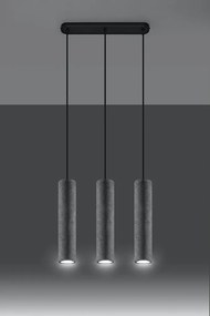 Lustră gri din beton Fadre – Sollux