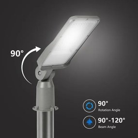 Brilagi - Lampă stradală LED de exterior cu articulație URBANLIGHT LED/50W/230V gri IP65