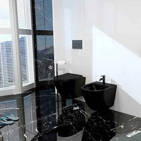 Bideu suspendat, cu fixare ascunsa, negru mat, Spectrum Sierra