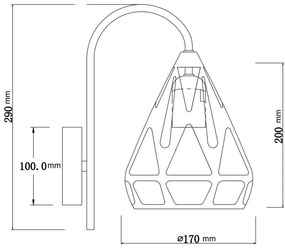 Aplică Globo 15889W HASSAN 1xE27/40W/230V