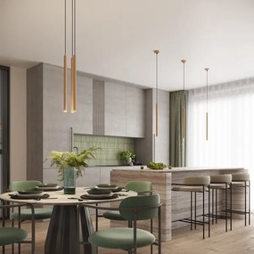 Lustră pe cablu Sollux SL.1339 ARCHE 1xG9/8W/230V auriu