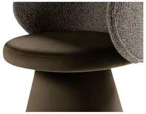 Fotoliu verde închis cu tapițerie din catifea Inez – Micadoni