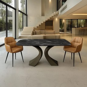 Masa ceramica extensibila Clepsydra 180 cm /90 cm / H 77 cm