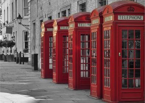 Tablou - Cutii telefonice din Londra (70x50 cm)