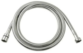 Furtun de duș argintiu lucios din oțel inoxidabil Lux – Sapho