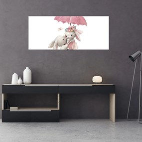 Tablou - Animăluț în acuarelă N⁰3 (120x50 cm)