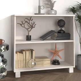 vidaXL Servantă „HAMAR”, alb, 85x35x80 cm, lemn masiv de pin