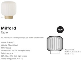 Lampa de masa moderna stil scandinav Milford 48915001 NL