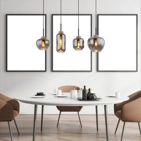 Lustră pe cablu Globo 15549-4H MATT 4xE27/40W/230V