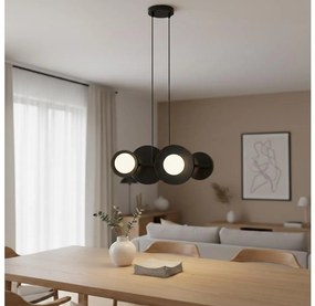 Candelabru suspendat pe cablu MODEL 4xG9/8W/230V, negru