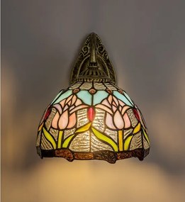 Brilagi - Aplică de perete Tiffany LORAS din vitralii 1xE27/40W/230V