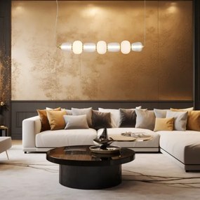 Lustră LED pe cablu CARO LED/42W/230V auriu