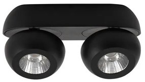 Aplica cu 2 spoturi LED directionabile Gon negru NVL-9105102