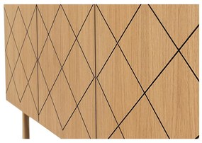 Comodă cu aspect de lemn de stejar Woodman Porto Ramalade