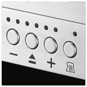 Russell Hobbs Elegance Toaster 23380-56, 1420W, 2 fileuri, 6 grade, Lift & Look, Inox/negrit