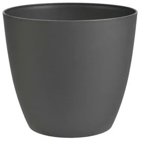 Ghiveci decorativ Gardenico Ella antracit mat,diametru 25 cm, diam. 25 cm