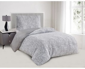 Lenjerie de pat gri din jacquard pentru pat de o persoană 140x200 cm Boston – My House