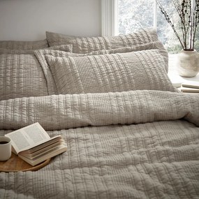 Lenjerie de pat bej pentru pat dublu, extinsă 230x220 cm Tamba Stripe – Pineapple Elephant